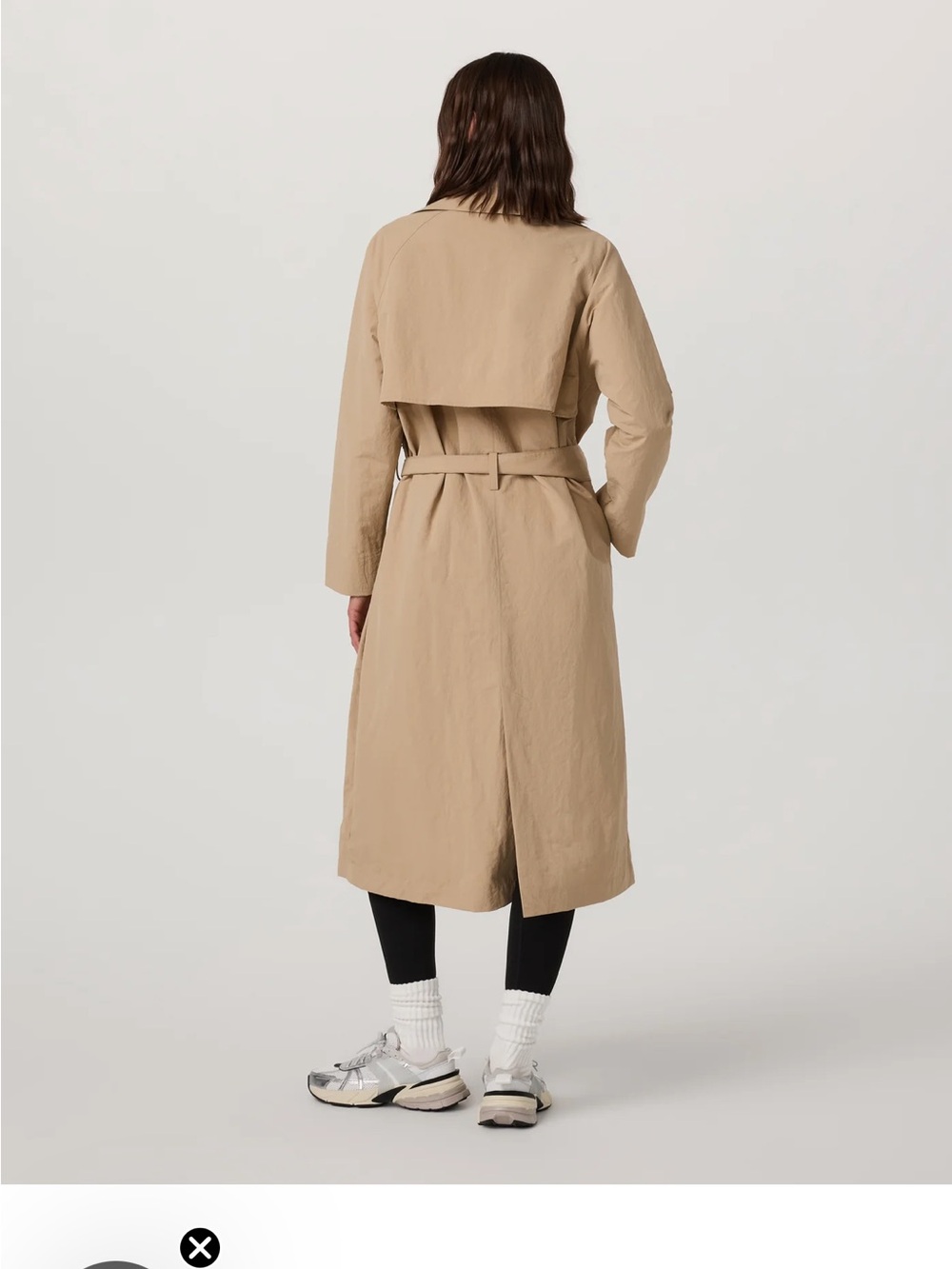 NWT Vuori Rhodes Trench Coat Khaki - Picture 4 of 8